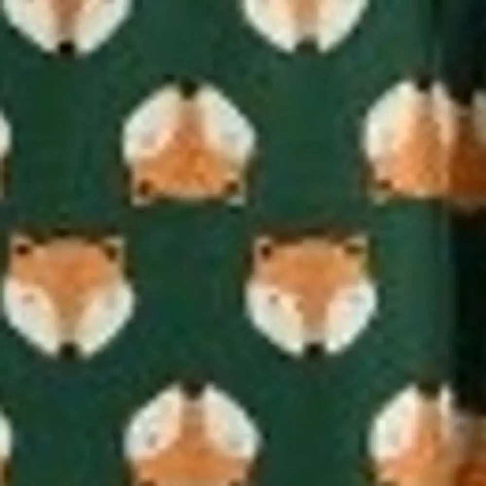 Hanna Andersson Baby Fox Print 2-Way Zip Sleeper - Organic Cotton 90 3T